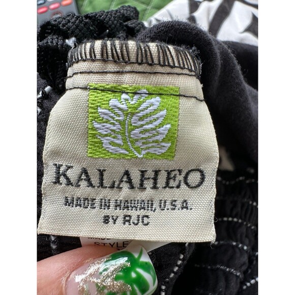 Kalaheo Hawaiian Tropical Stretch Strapless Smocked Back White Midi Dress XL - Picture 4 of 6